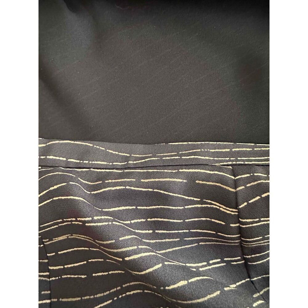 VINTAGE Chaus Black And White Striped Pattern Long Skirt Good Condition size 16 - Picture 3 of 7